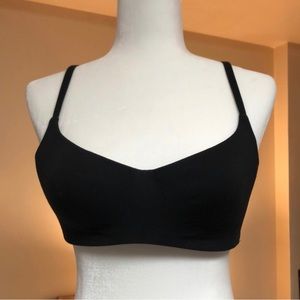 Skims cotton molded bra in soot